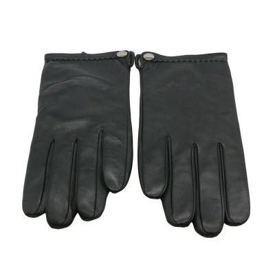 China Warm Sales Men Comfortable Touch Screen Mittens Genuine Leather Sheepskin Mitt for sale