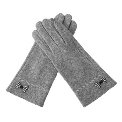 China Professional Custom Logo Four Seasons Factory Direct Sell Wind Proof Woolen Gloves For Ladies for sale