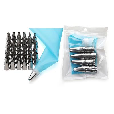 China Stocked Stainless Steel Cake Baking Nozzle Set Decorating Tools for sale