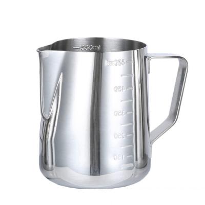 China Stored 350/600/900ml Coffee Milk Frothing Mug Pitcher Jug Stainless Steel Latte Art Cups for sale