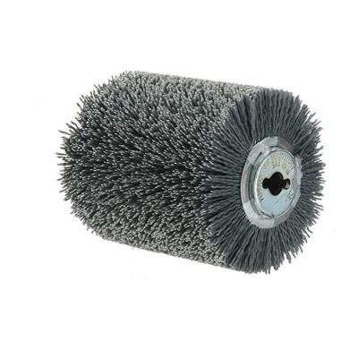 China TDF Abrasive Roller Segment Wood Polishing Nylon Brush For Wood Polish for sale