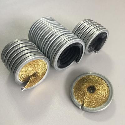 China Eco-friendly hot sale good quality brass wire rope cleaning brush / centripetal brush / inside wound brush for sale