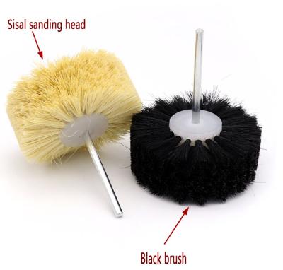 China TDF Horse Hair Polishing Sanding Buffing Polishing Brush and Sisal Buffing Wheel for Wood Plastic Waxing Jade Jewelry Polishing for sale