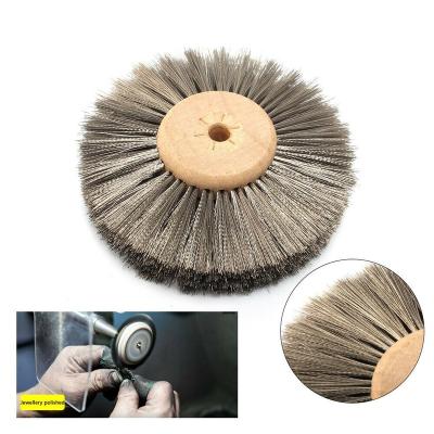 China Weld Cleaning Rough Surface Cleaning TDF Customized Stainless Steel Wire Abrasive Wheel Polishing Brush For Metal 1/6