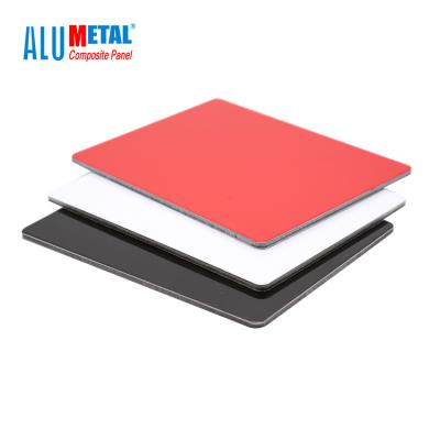 China 4mm 0.3mm FEVE Decorative Aluminum Wall Panels PVDF Coated Aluminium Composite Panel for sale