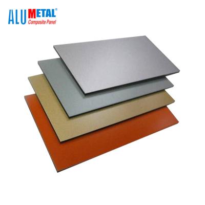 Chine feuille composée en aluminium 5mm AA1100 de panneau de PVDF balayée par 1220x2440mm à vendre