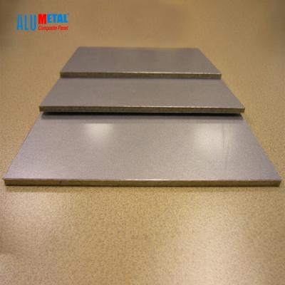 China 6mm PVDF 2000mm bürstete zusammengesetzte Platten-Fach Rainscreen-Aluminiumumhüllung Oberflächen zu verkaufen