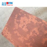 중국 솔질된 알루미늄 실내 금속 합성 패널 장 4mm LDPE 1000mm 판매용