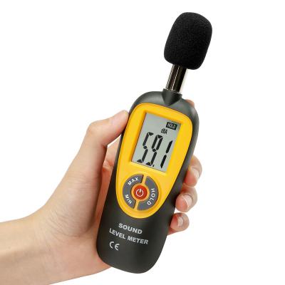 China Wholesale Portable Temperature and Humidity Meter Decibel Noise Meter Noise Measuring Instrument DB Meter 30~130dB Mini Audio Monitor for sale