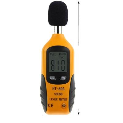 China HT-80A Sound Level Meter Noise Tester Detector Decible Monitor 30-130dB Audio Sound Level Indicator 170*58*35mm for sale