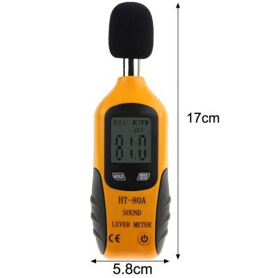 China Digital Sound Level Meter Sound Tester Detector Decible Monitor 30-130dB Audio Sound Alarm 170*58*35mm for sale