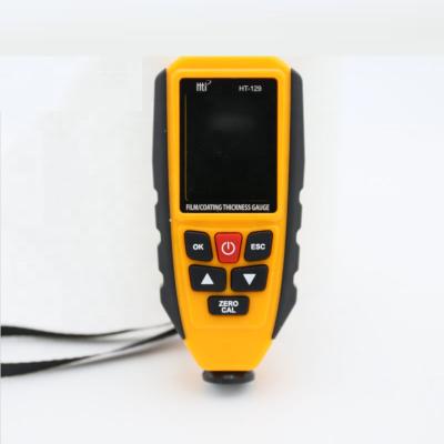 China HT-129 Paint Thickness Tester With LCD Display Backlight Measuring Instrument Paint Clad Coating Thickness Gauge 112*51*28mm for sale