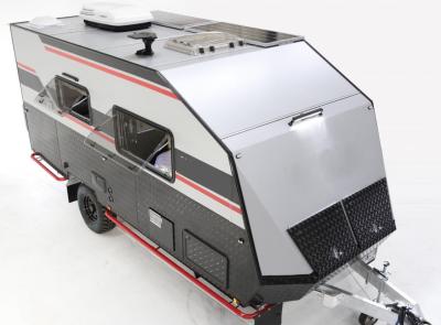 China Large Space Hard Top Caravans For Sale With Solar Panels Spacious Bathrooms Provides Excellent Off-Road for sale