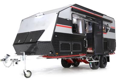 中国 レジャー ハードトップ トレーラー RV キャンプ トレーラー カキ 偽革 リビング 浴室 販売のため