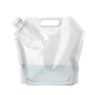 China Almacenamiento de bolsas de agua plegables de 5L con válvula exterior de gran capacidad plegable en venta