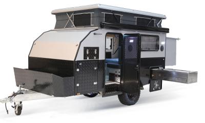 China 50 voet 30 voet All Terrain Camper Trailer Hardtop Off Road Campers Caravans Outdoor Adventures Te koop