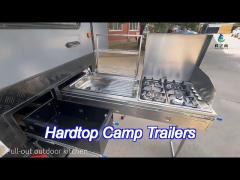 hardtop camper trailer mounted rv large space aluminum