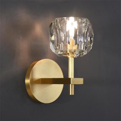 China Modern luxury crystal wall lamps interior wall lamps modren wall lamp for sale