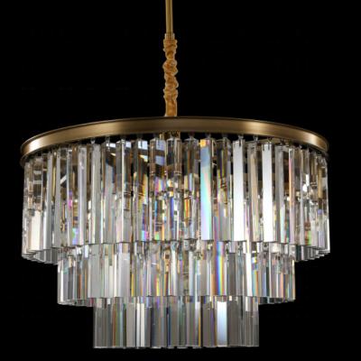 China 3 Links Modern Gold Farmhouse Modern Crystal Ceiling Light Fixtures for sale