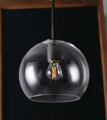 China Modern Industrial Bronze Glass Chandelier Shade Globe Pendant Lamp for sale