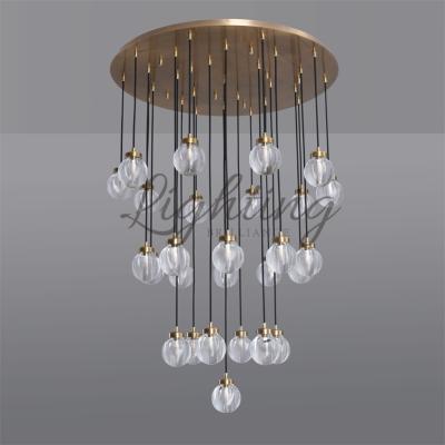 China Contemporary Modern Glass Chain Luxury Rain Drop Chandeliers Rain Lighting l Crystal Chandelier for sale