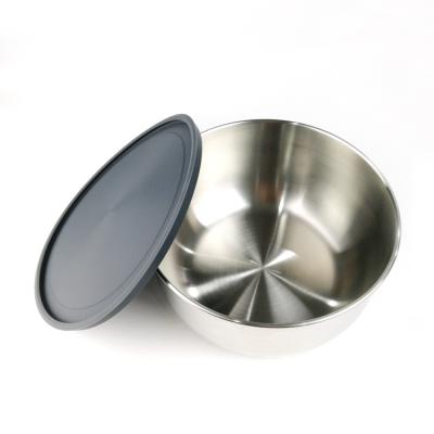 China Custom Small Metal Cake Salad Mixing Bowl Stainless Steel for sale