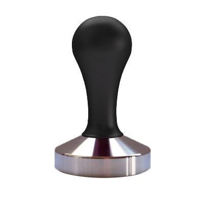 China Durable Wooden Handle Coffee Tamper Stainless Steel Custom Coffee Beans Tamper for sale