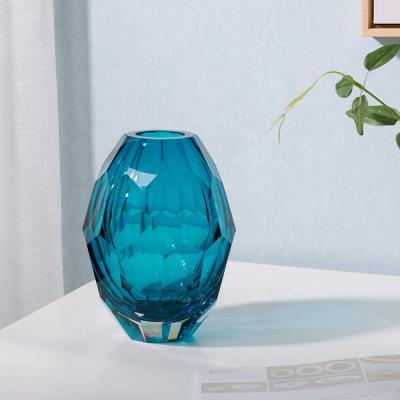 China Europe Hot Sale Murano Stained Glass Glass Vase Handsome for sale