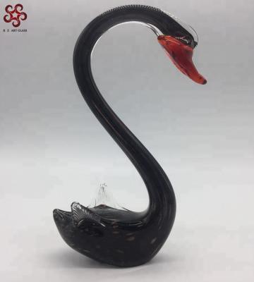 China Wholesale Handmade Glass Art Swan Sculpture from China Murano for sale