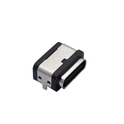 China Direct Hot Selling Waterproof Type C Automotive Factory 6pin SMT USB Female Connector for sale