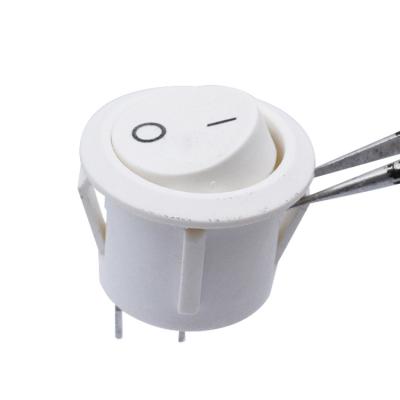 China Factory Direct Sales High Quality KCD1-105 2 Pin Rocker Switch KCD1-105 White Round On-Off Switch for sale