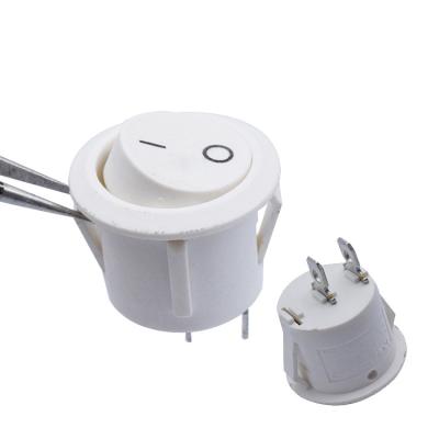 China China KCD1-105 Manufacturers KCD1-105 White Round Button Switch 2pin On/Off Rocker Switch for sale