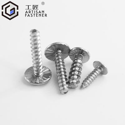 China M2 M3 M4 M5 M6 M8 M10 A2 Tamper-Resistant Pan Head Torx Screws 304 Stainless Steel Machinery Black Star Drive Mushroom Button for sale