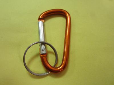 China mini carabiner D shape, climbing carabiner keychain, swivel carabiner hook for sale