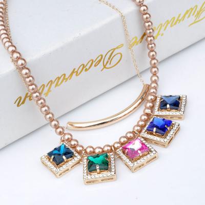 China latest design gold plated chain fashion pendant necklace for sale