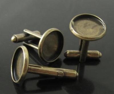 China WholesaleAnti-brass cufflink for garment accessory for sale