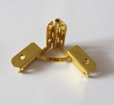 China High Quality Metal Golden Color Quadrant Hinge For Cigarette Box for sale