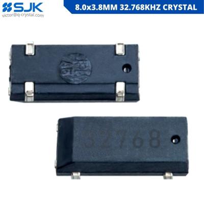 China Industrial and Commercial 8038 32.768kHz Clock Crystal 8.0x3.8mm 4pin 12.5pF 20ppm 308C -SJK- en venta