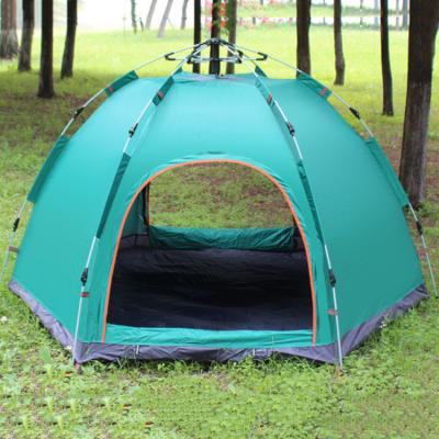 China Verde hexagonal plegable de la tienda de campaña del poliéster grande 170T del viaje para la sombra de la playa en venta