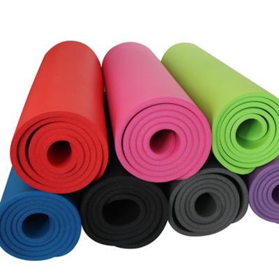 Chine yoga Pilates Mat Thick Non Slip NBR de 183x61x10mm pour la forme physique à la maison de danse à vendre