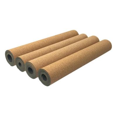 Chine yoga Mat Eco Friendly Anti Slip de bande de liège de 183x68x5mm résistant à l'usure à vendre