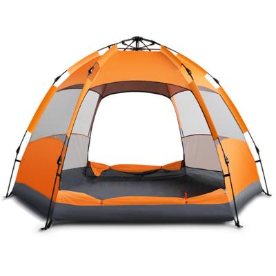 Cina Tenda antivento impermeabile della doppia persona di Decker Hexagon Camping Tent 5-6 in vendita