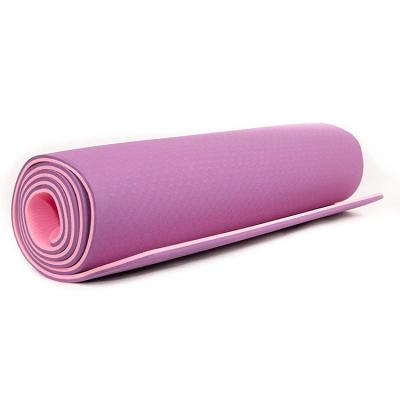 Chine le double pourpre stéréo du tapis 6mm de yoga de bande de la couleur 3D a finement découpé le modèle imperméable à vendre