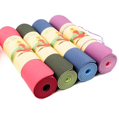 Chine Bande écologique faite sur commande de Logo Tearproof Yoga Pilates Mat pliable à vendre