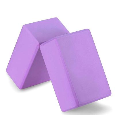 Chine EVA Foam à haute densité couleur multi de bloc de yoga de 2 paquets doucement non glisser la surface à vendre