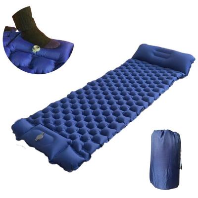 Chine Protection gonflable de sommeil de camping ultra-léger imperméable avec l'oreiller 198x56x6cm à vendre