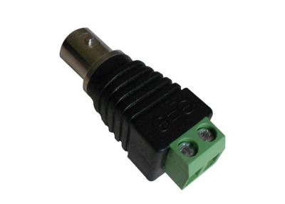 China Female CCTV BNC Connector to Terminal Screw , Zinc Alloy And Plastic for sale