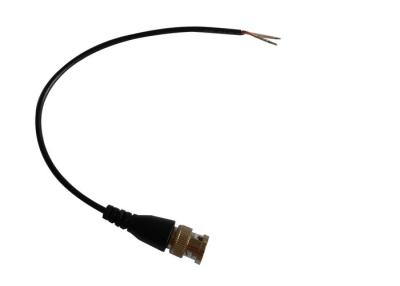 China Male CCTV BNC Connector with 25cm Pigtail For RG174 Cable , RF Connector for sale