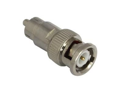 China Nickel Plated CCTV BNC Connector , RG58 RCA Male to Male BNC Connector for sale