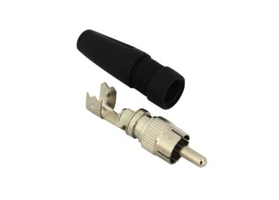 China Male Solderless CCTV BNC To RCA Connector For GR59 Cable And CCTV Camera for sale